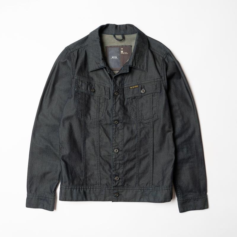 Мужской G-Star Raw Куртка Тёмно-синий Джинс 38 / M