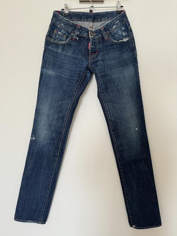 Женские Dsquared² Джинсы Тёмно-синий Хлопок 27 / S