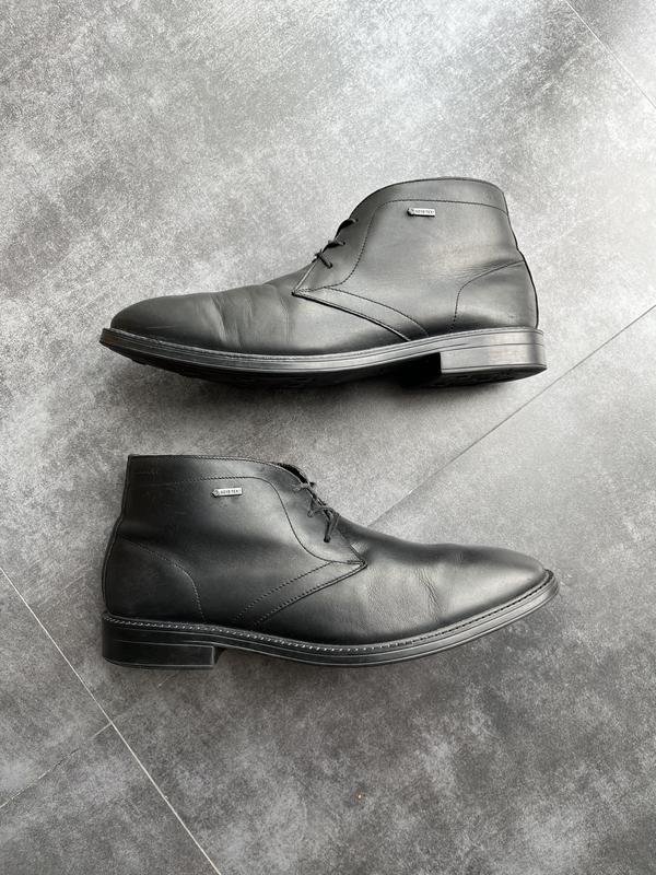 Herren Clarks Stiefel Schwarz Leder 42