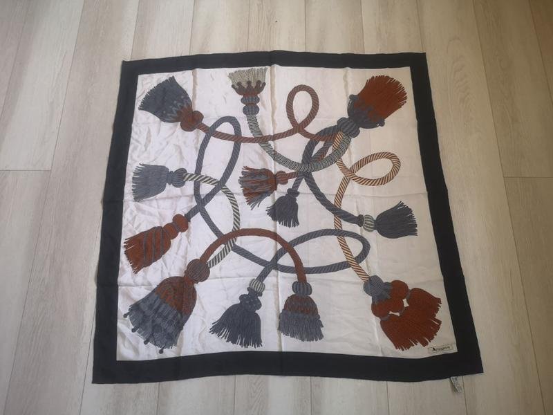 Women Aquascutum Scarf Multicolor Silk