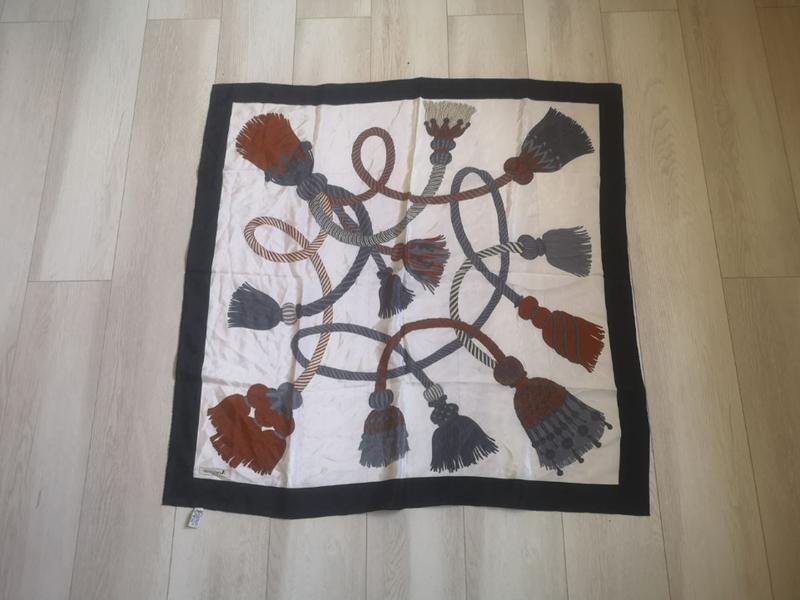 Women Aquascutum Scarf Multicolor Silk