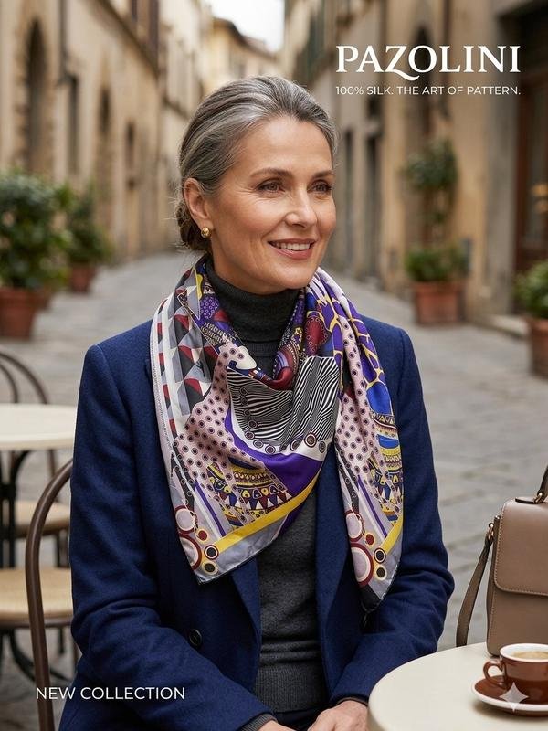 Femme Carlo Pazolini Écharpe Violet Soie