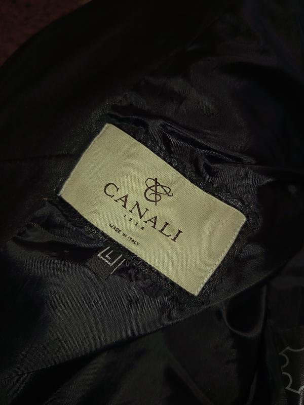 Donna Canali Giacca Nera Pelle 38 / M / 46