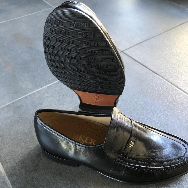 Women Barker Loafers Black Leather 40.5