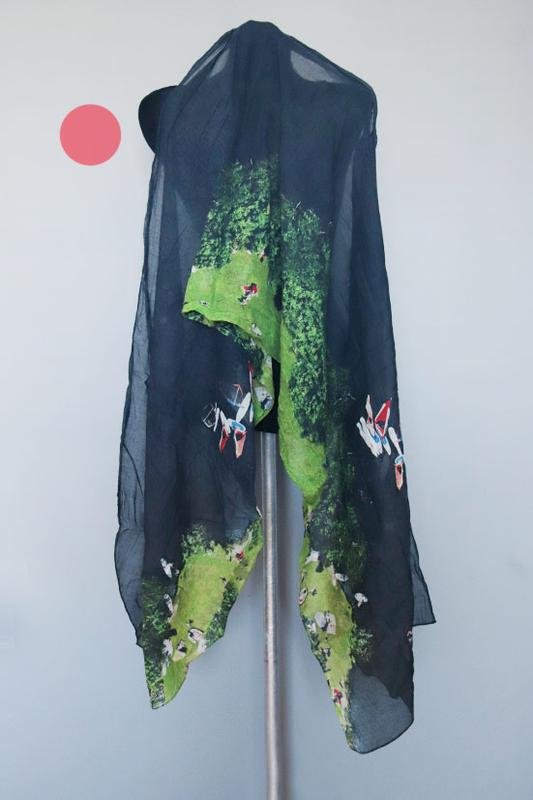 Schal Akris Mehrfarbig Kaschmir