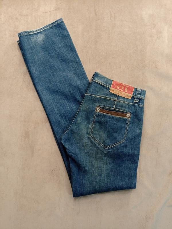 Homme Iceberg Jeans Bleu Marine Denim 34