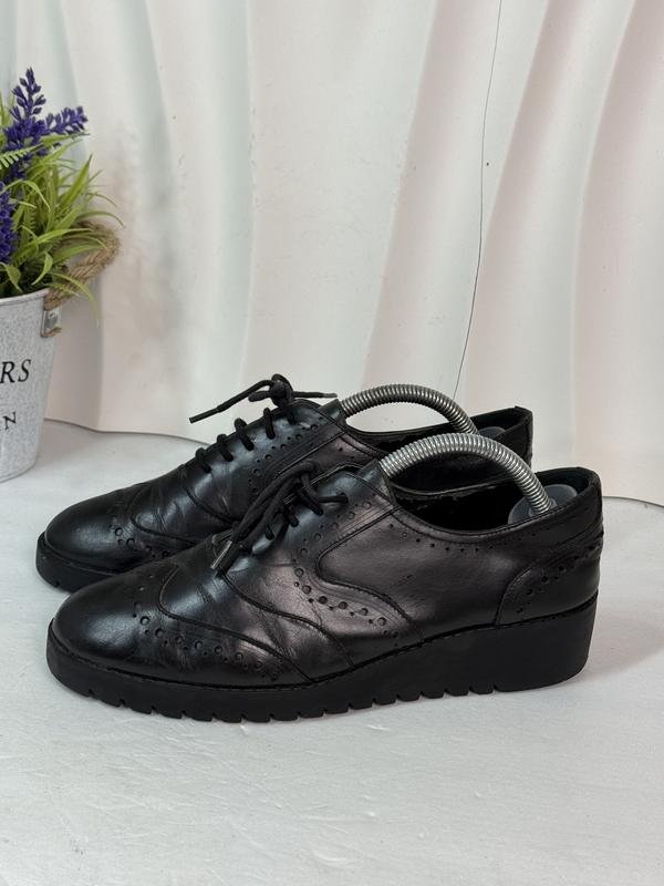 Donna ZARA Oxford Nero Pelle Sintetica 38