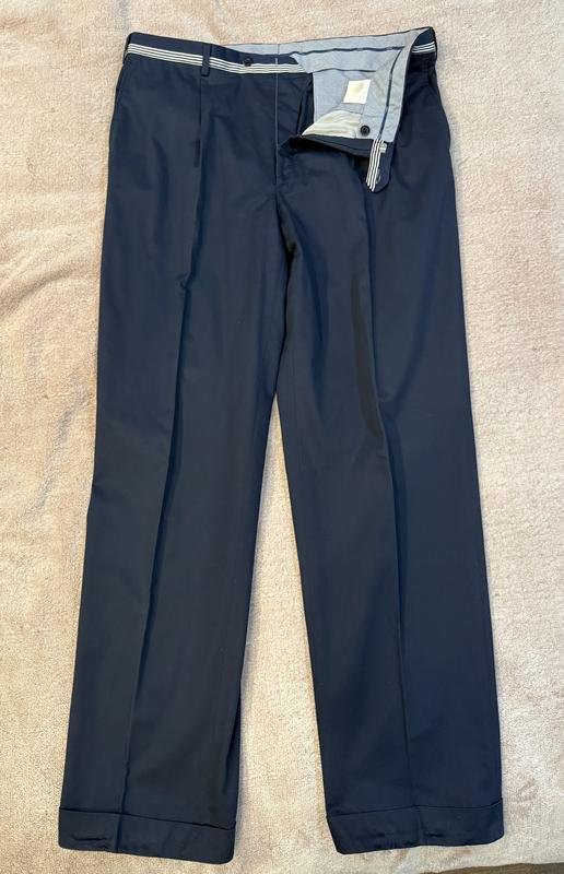 Мужские Brioni Брюки Тёмно-синие Хлопок 54