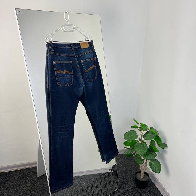 Men Nudie Jeans Jeans Navy Denim 33 / L / 48