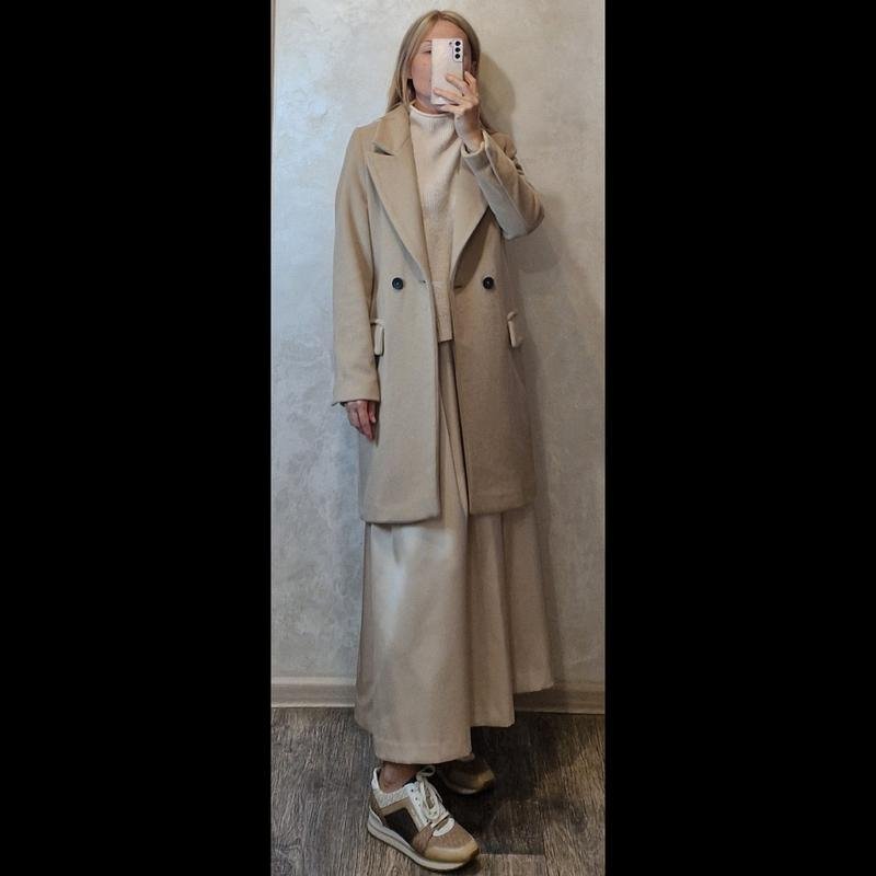 Women DRYKORN Coat Beige Wool 36 / S / 44