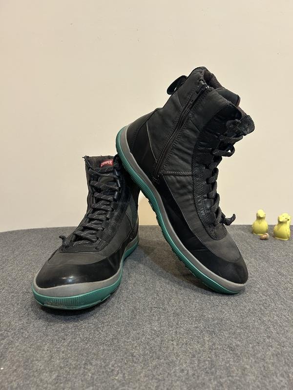 Herren Camper Stiefel Schwarz Textil 44