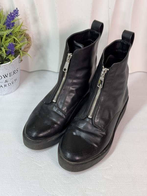 Damen H&M Stiefel Schwarz Synthetik 40