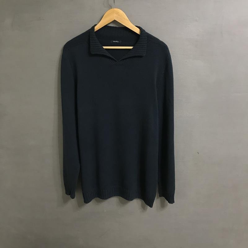 Herren 04651 Pullover Marineblau Kaschmir 44 / XXL