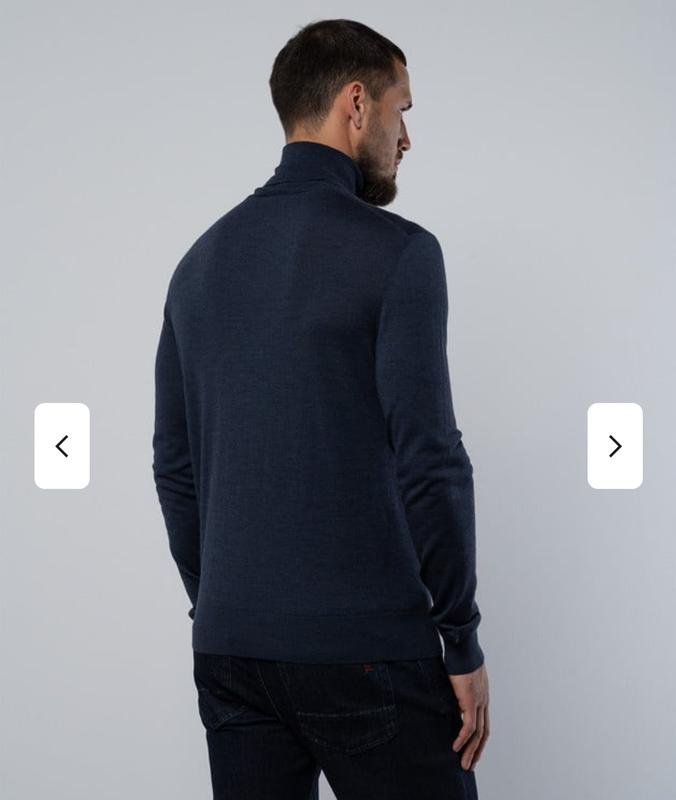 Men Isaia Golf Navy Wool 38 / M / 46