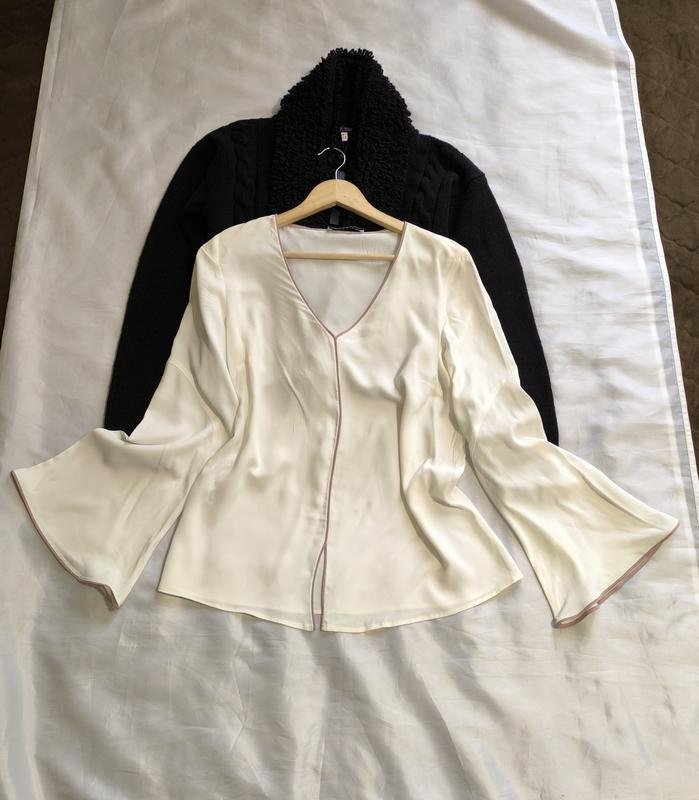 Женская Caractère Рубашка Белая Шелк 36