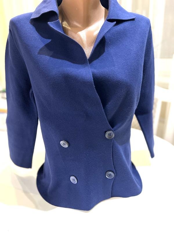Женский Cruciani Пиджак Тёмно-синий Хлопок 38 / M