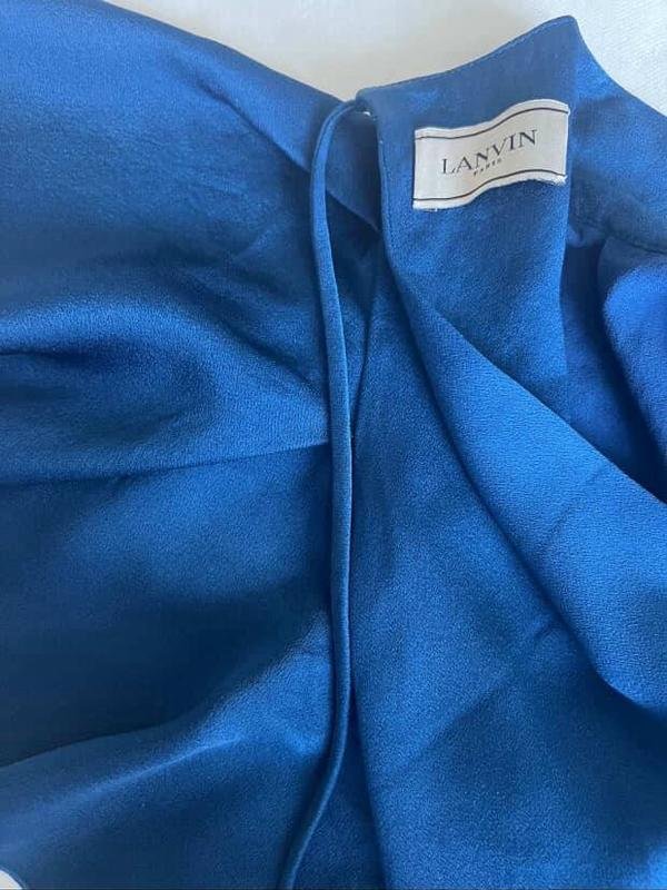 Женская Lanvin Блуза Синий Вискоза 38 / M / 46