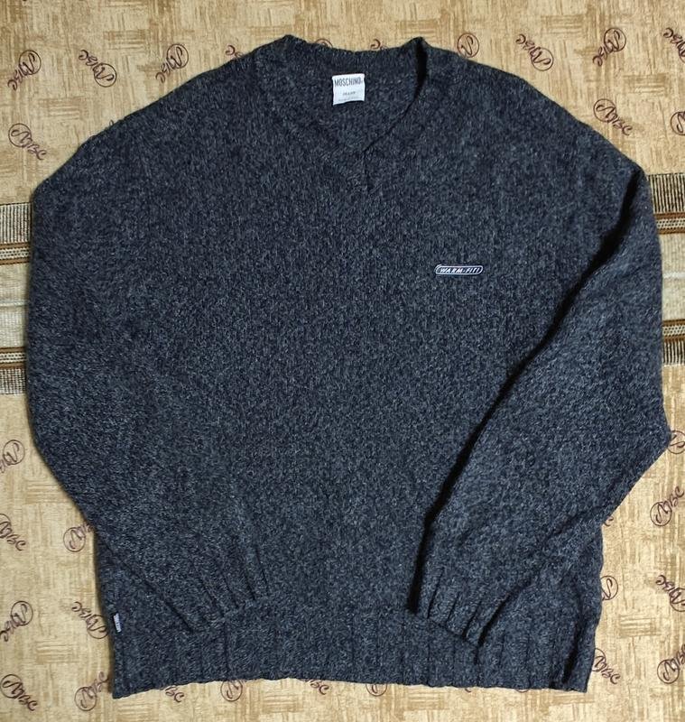 Homme Moschino Pull Gris Laine 38 / M / 46