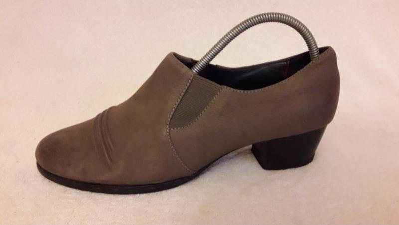 Women Sioux Heels Grey Leather 39