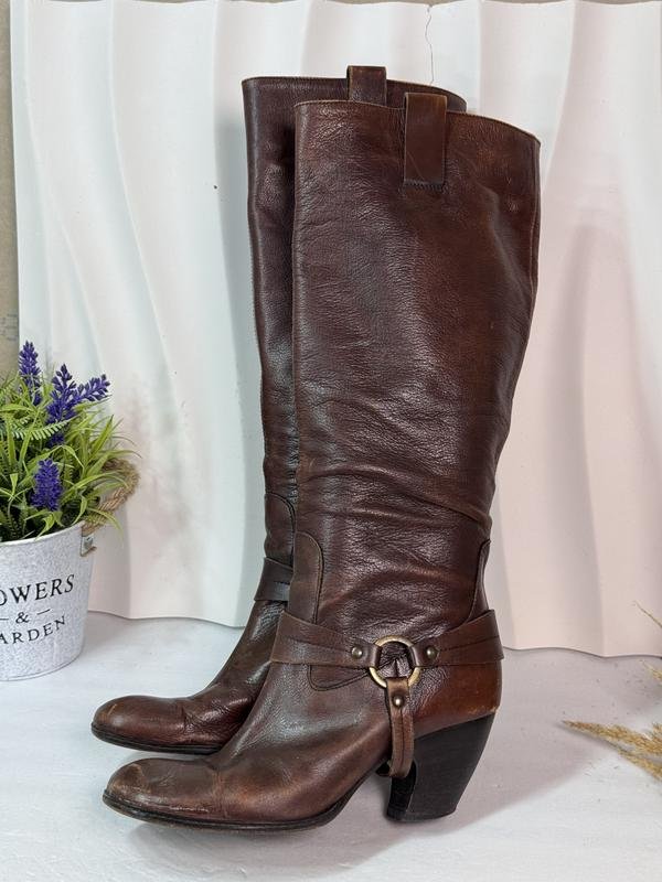 Femme CafèNoir Bottes Marron Cuir 38