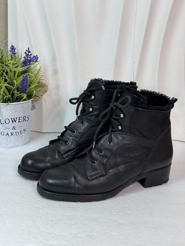 Femme Elastomere Bottes Noir Cuir 40.5