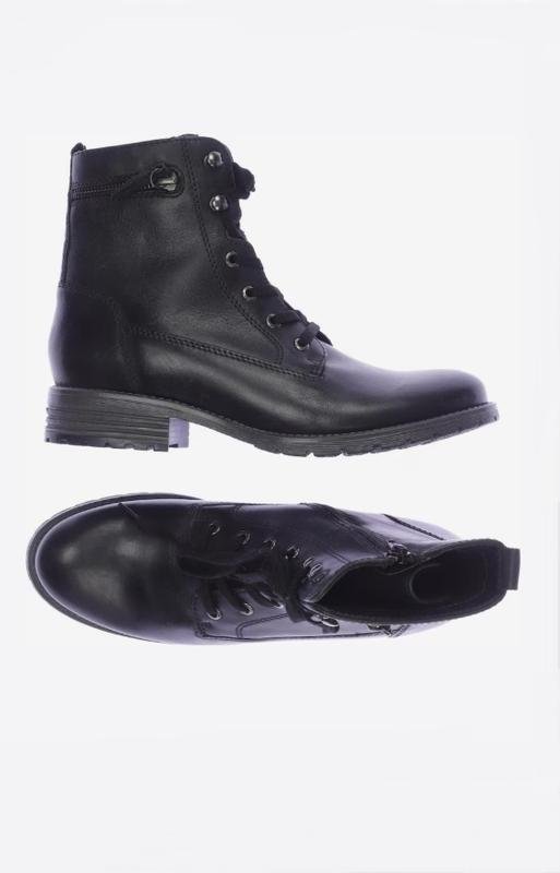 Damen 5th Avenue Stiefel Schwarz Leder 39