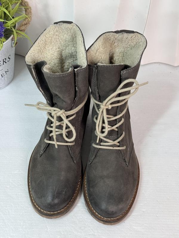 Женские 5th Avenue Ботинки Коричневый Кожа 36