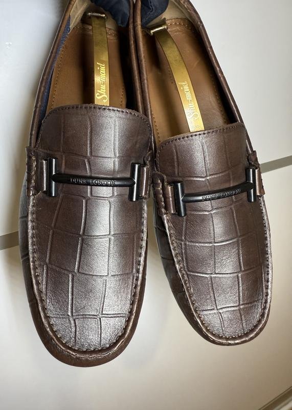 Uomo Dune London Mocassini Marrone Pelle 42