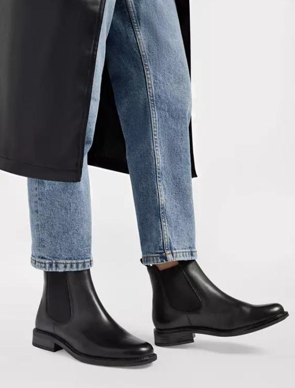 Femme 5th Avenue Bottines Chelsea Noir Cuir 37