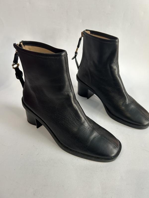 Женские Coach Ботильоны Чёрные Кожа 35.5