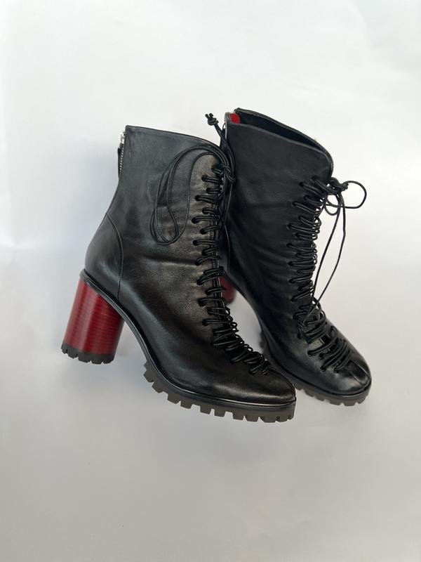 Femme Halmanera Bottes Noires Cuir 37