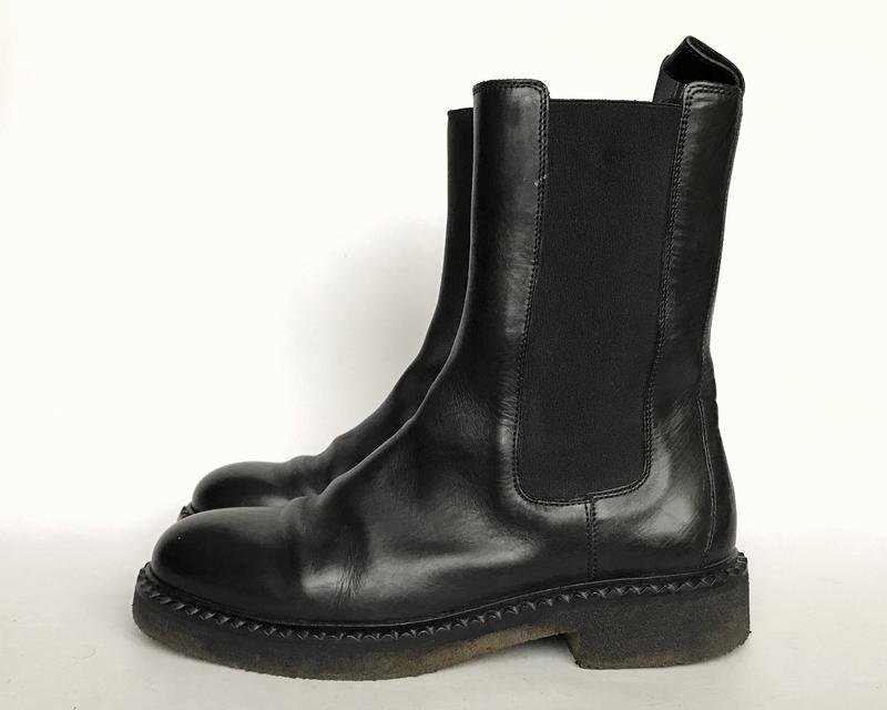 Donna Closed Stivali Nero Pelle 37