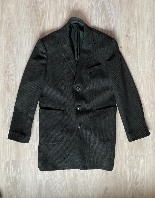 Homme Cacharel Manteau Kaki Polyester 40 /L / 48