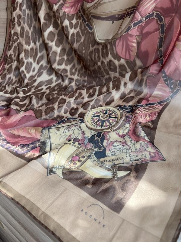 Unisex Bogner Schal Mehrfarbig Seide