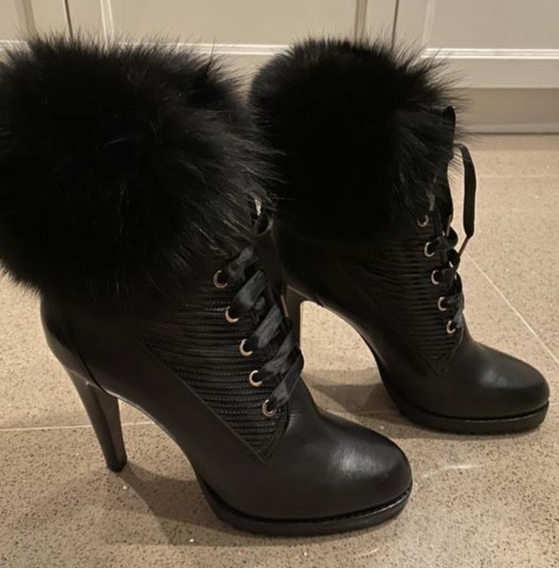 Femme Alberto Guardiani Bottes Noires Cuir 41
