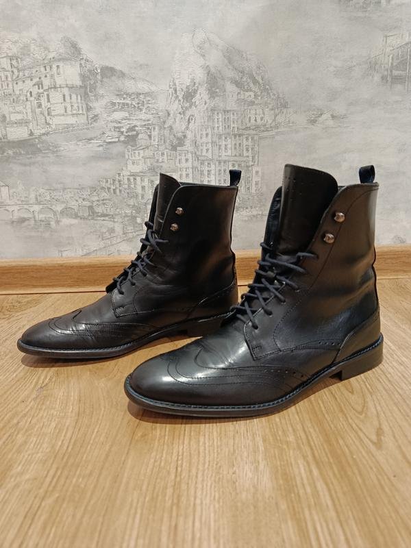 Женские Floris Van Bommel Ботинки Чёрные Кожа 38.5