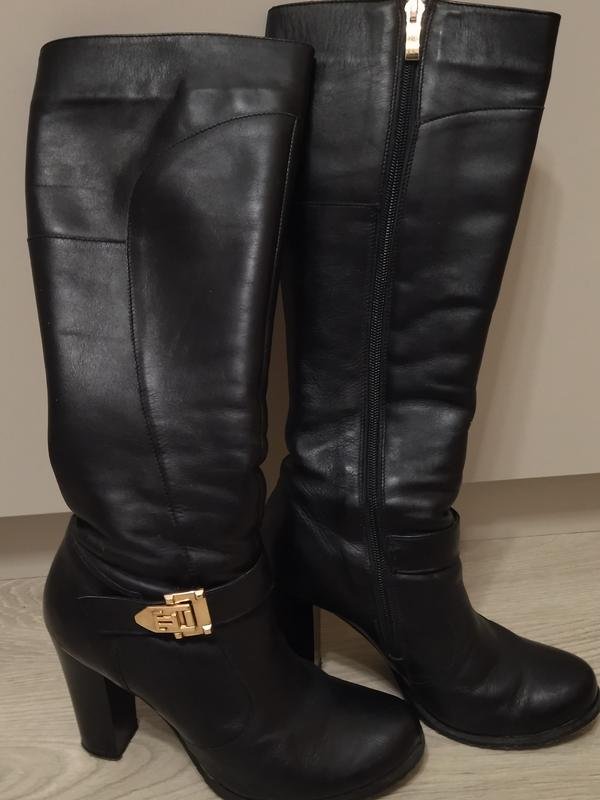 Женские Stefano Сапоги Чёрный Кожа 38