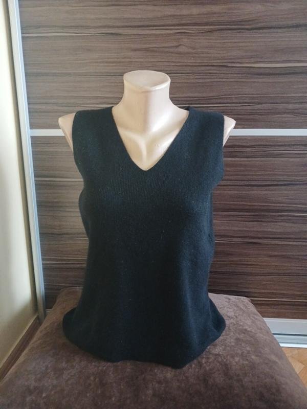 Femme Gran Sasso Gilet Noir Cachemire 36 / S / 44