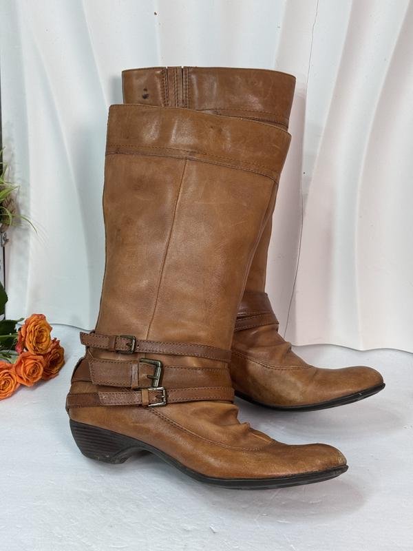 Femme Janet D Bottes Marron Cuir 38