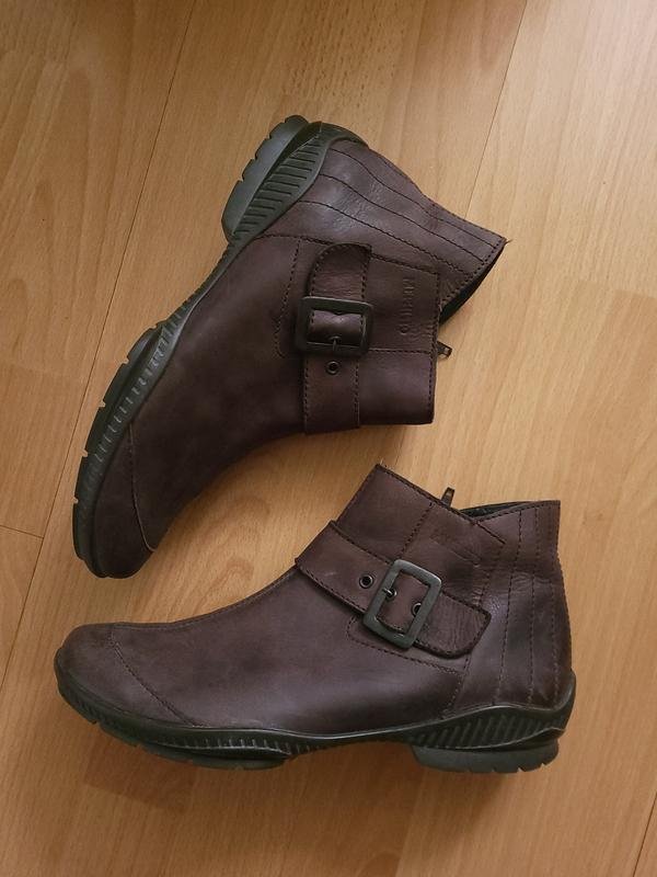 Женские Mephisto Ботинки Коричневый Кожа 40