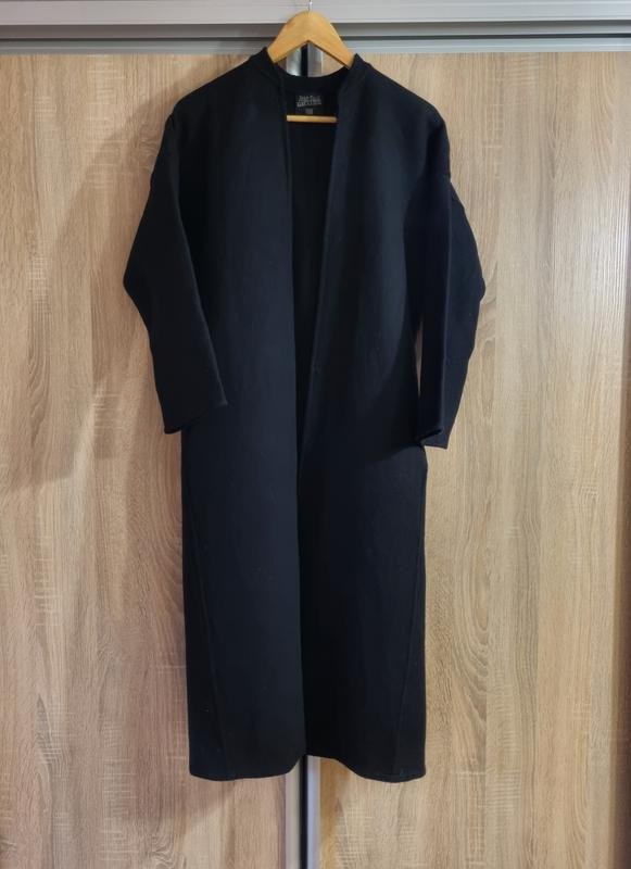 Donna Jean Paul Gaultier Cappotto Nero Lana 36