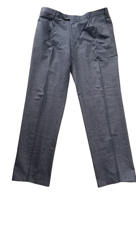Women Brioni Trousers Grey Wool XL