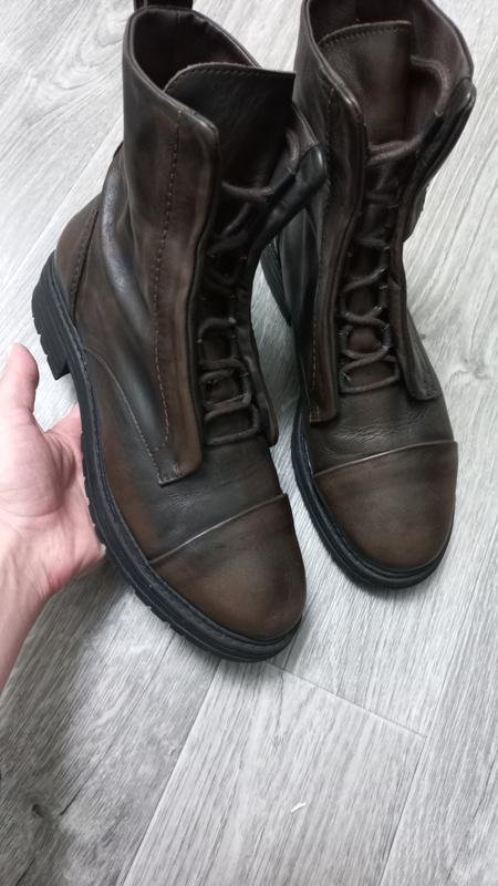 Women Clarks Boots Brown Leather 41