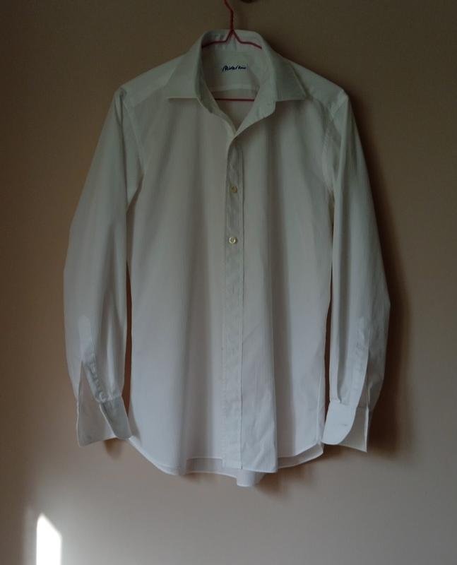 Мужская Brioni Рубашка Белая Хлопок 46