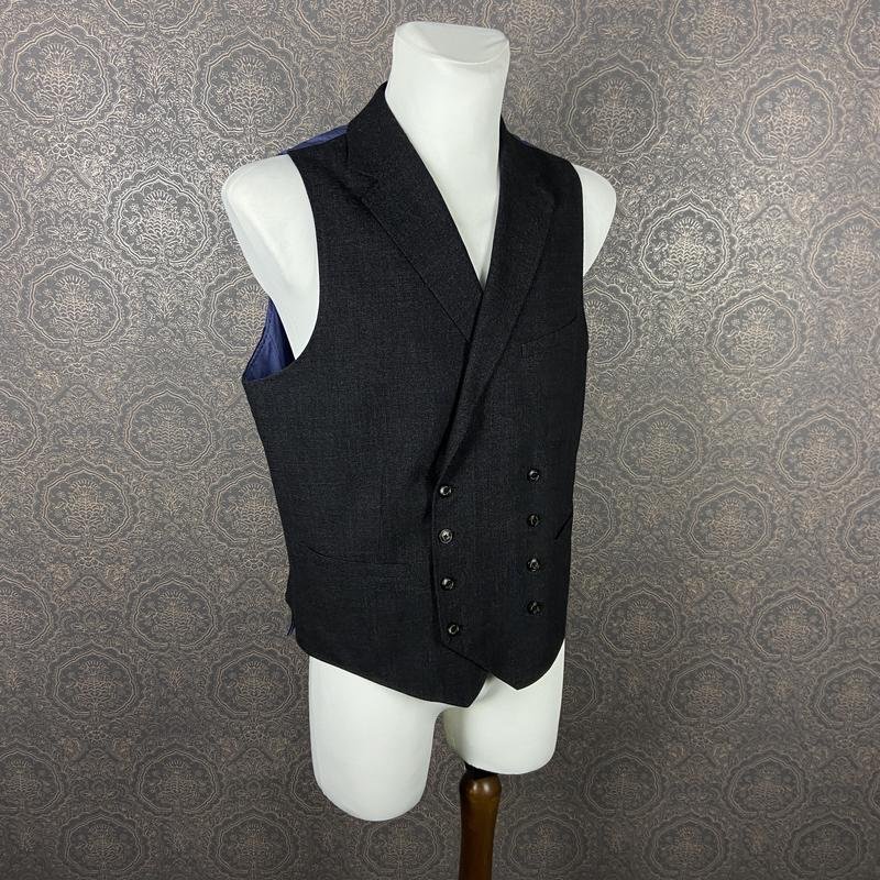 Uomo Massimo Dutti Gilet Grigio 40 /L / 48