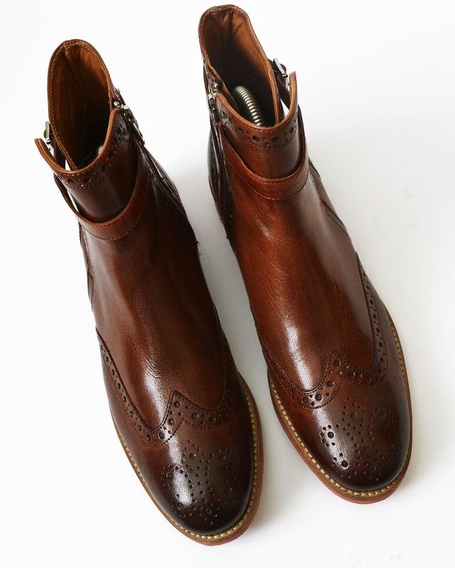 Women Melvin & Hamilton Boots Brown Leather 39