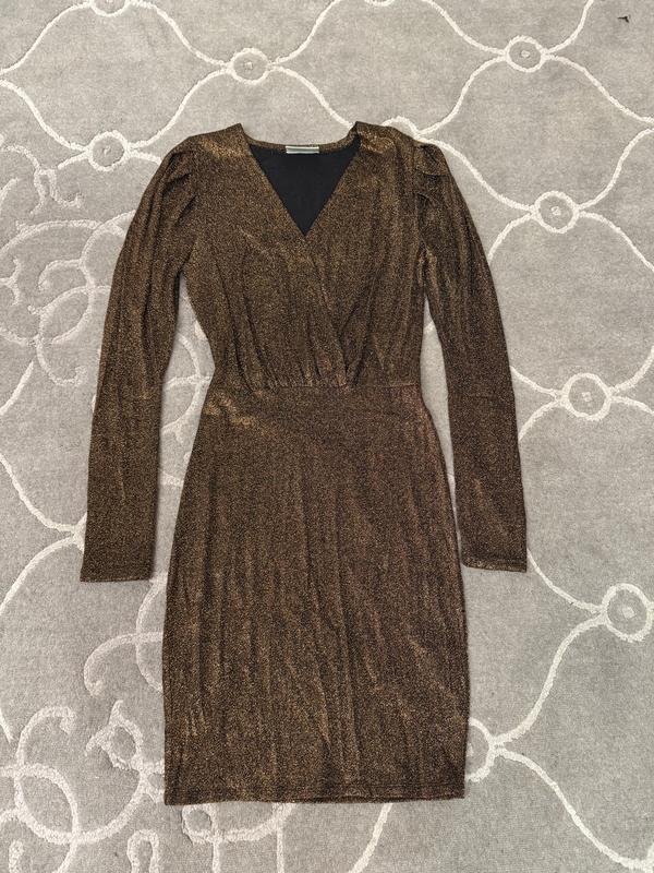 Donna Minimum Abito Oro 36 / S / 44