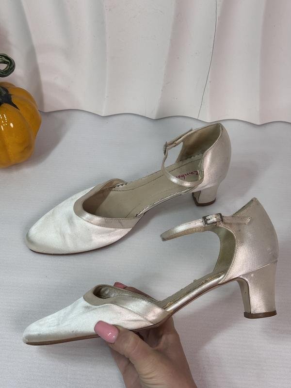 Femme Rainbow Talons Blanc Satin 38.5