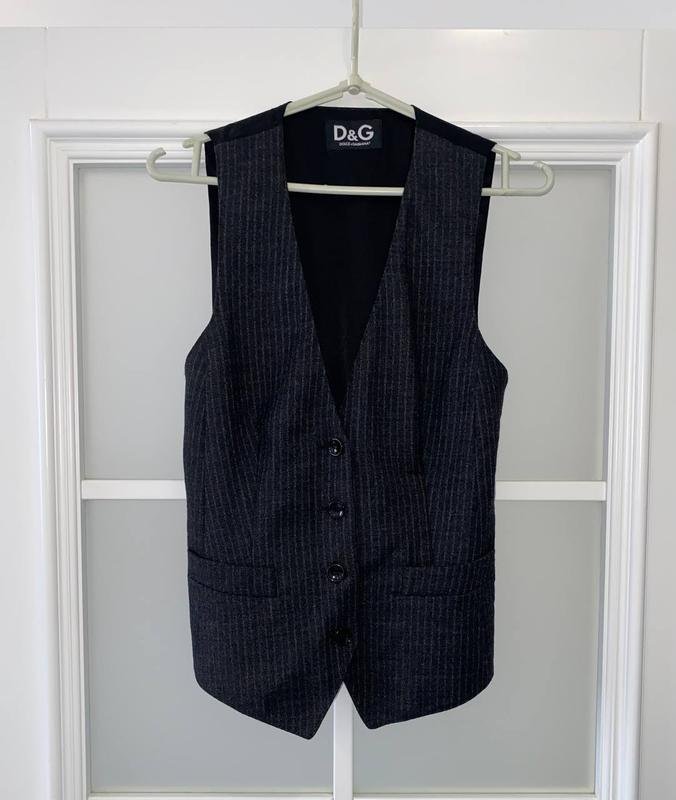 Women Dolce & Gabbana Vest Black Wool 34