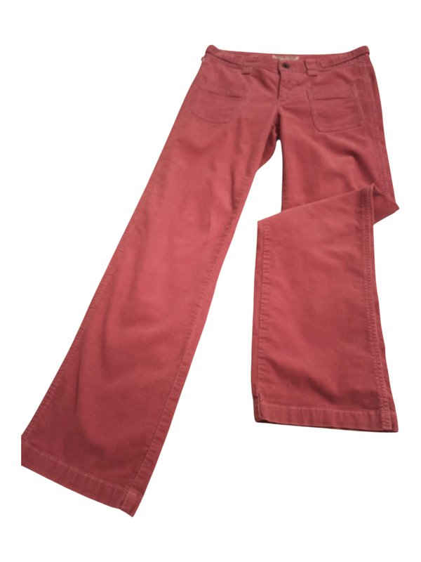 Damen Ralph Lauren Hosen Rosa Samt 34 / XS / 42